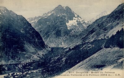 Carte postale ancienne Les Claux en Vallouise — Vallouise-Pelvoux (Hautes-Alpes)