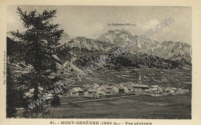 Carte postale ancienne Montgenèvre