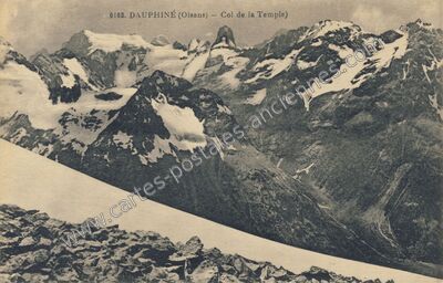 Carte postale ancienne Col de la Temple — Vallouise-Pelvoux (Hautes-Alpes)