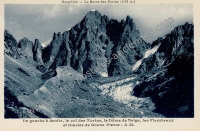 Carte postale ancienne Dome de Neige — Vallouise-Pelvoux (Hautes-Alpes)