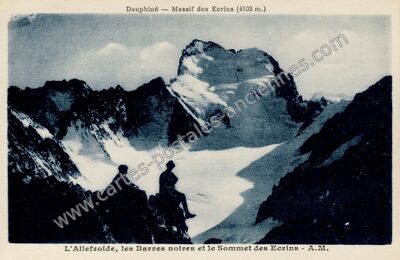 Carte postale ancienne Glacier Blanc — Vallouise-Pelvoux (Hautes-Alpes)