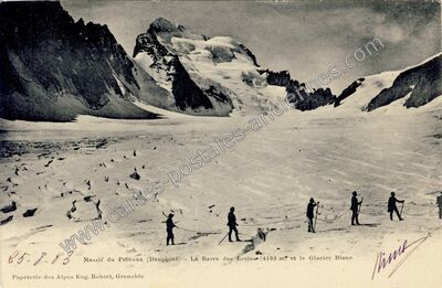 Carte postale ancienne Glacier Blanc — Vallouise-Pelvoux (Hautes-Alpes)