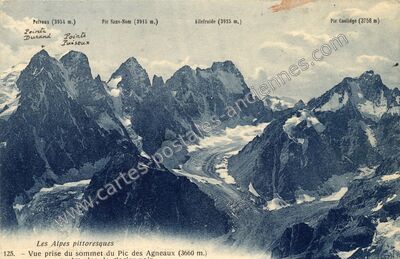 Carte postale ancienne Le Pelvoux — Vallouise-Pelvoux (Hautes-Alpes)