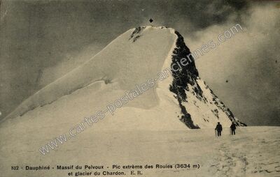 Carte postale ancienne Le Pelvoux — Vallouise-Pelvoux (Hautes-Alpes)