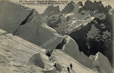 Carte postale ancienne Le Pelvoux — Vallouise-Pelvoux (Hautes-Alpes)