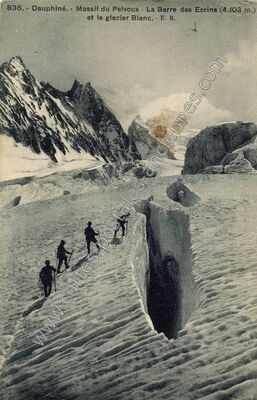 Carte postale ancienne Le Pelvoux — Vallouise-Pelvoux (Hautes-Alpes)