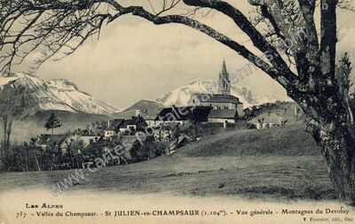 Carte postale ancienne Saint-Julien-en-Champsaur