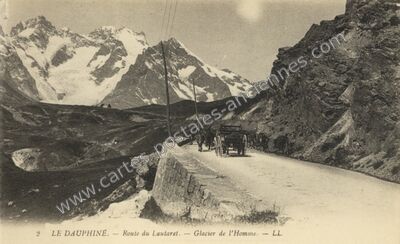 Carte postale ancienne Glacier de L'Homme — Villar-d'Arêne (Hautes-Alpes)