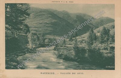 Carte postale ancienne Vallee du Guil — Eygliers (Hautes-Alpes)
