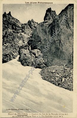 Carte postale ancienne Massif du Pelvoux — Vallouise-Pelvoux (Hautes-Alpes)