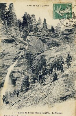 Carte postale ancienne Terres Pleines — Chanousse (Hautes-Alpes)