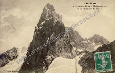 Carte postale ancienne La Meije — La Grave (Hautes-Alpes)
