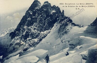 Carte postale ancienne La Meije — La Grave (Hautes-Alpes)