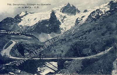Carte postale ancienne Le Chazelet — La Grave (Hautes-Alpes)