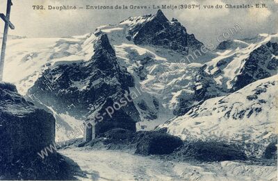 Carte postale ancienne Le Chazelet — La Grave (Hautes-Alpes)