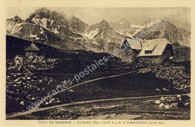 Carte postale ancienne Le Lautaret — Le Monêtier-les-Bains (Hautes-Alpes)