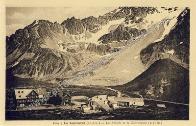 Carte postale ancienne Le Lautaret — Le Monêtier-les-Bains (Hautes-Alpes)