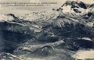 Carte postale ancienne Le Lautaret — Le Monêtier-les-Bains (Hautes-Alpes)