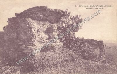 Carte postale ancienne Environs de Dabo. Rocher de la Chèvre — Dabo (Moselle)