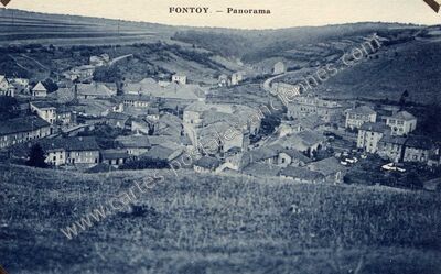 Carte postale ancienne Panorama — Fontoy (Moselle)