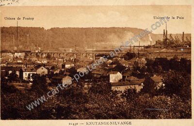Carte postale ancienne Knutange Nilvange — Knutange (Moselle)