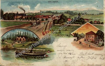 Carte postale ancienne Moulins — Moulins-lès-Metz (Moselle)