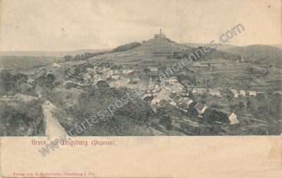 Carte postale ancienne Dagsburg — Dabo (Moselle)