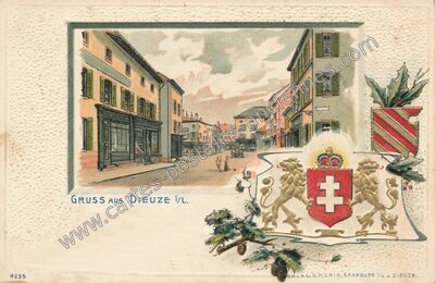 Carte postale ancienne Gruss aus Dieuze — Dieuze (Moselle)