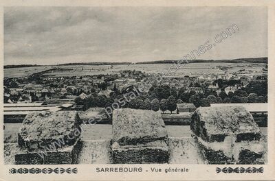 Carte postale ancienne Vue générale — Sarrebourg (Moselle)