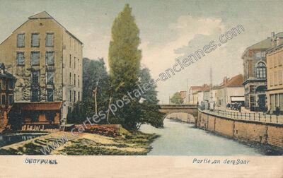 Carte postale ancienne Partie an der Saar — Sarrebourg (Moselle)