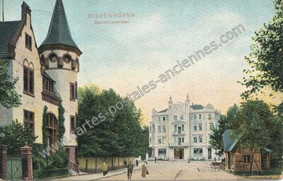 Carte postale ancienne Maximilianstrasse — Thionville (Moselle)