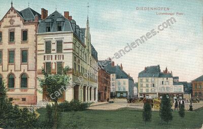 Carte postale ancienne Luxemburger Platz — Thionville (Moselle)