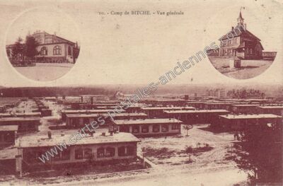 Carte postale ancienne Camp de BITCHE. - Vue générale — Bitche (Moselle)