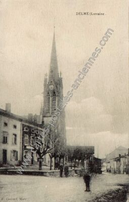 Carte postale ancienne Delme — Delme (Moselle)