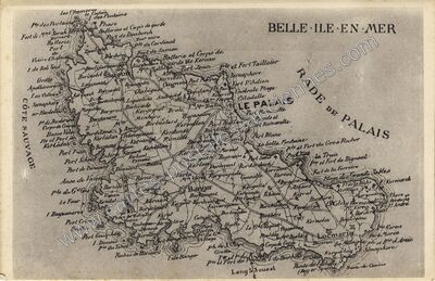 Carte postale ancienne Belle ile en Mer — Non Localisée (Morbihan)