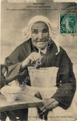 Carte postale ancienne Costume Breton — Non Localisée (Morbihan)