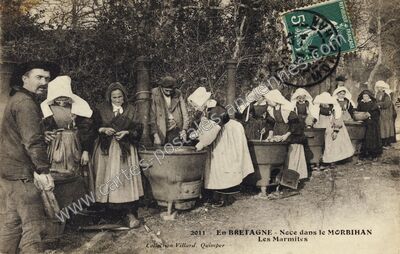 Carte postale ancienne En Bretagne — Non Localisée (Morbihan)