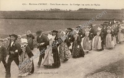 Carte postale ancienne Environ d'Auray — Non Localisée (Morbihan)