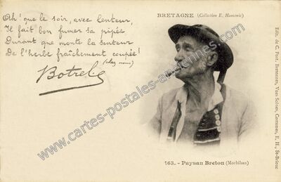 Carte postale ancienne Paysan Breton — Non Localisée (Morbihan)