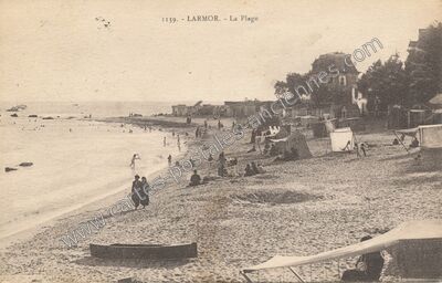 Carte postale ancienne Larmor — Larmor-Plage (Morbihan)