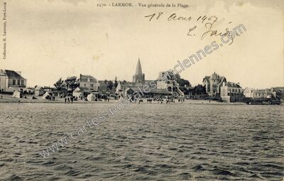 Carte postale ancienne Larmor — Larmor-Plage (Morbihan)
