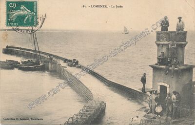 Carte postale ancienne Lomener — Ploemeur (Morbihan)