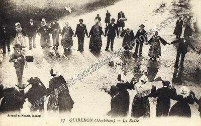 Carte postale ancienne La Ridée — Quiberon (Morbihan)