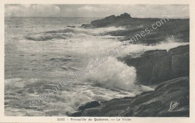 Carte postale ancienne Presqu'île de Quiberon, — Le Vivier — Quiberon (Morbihan)