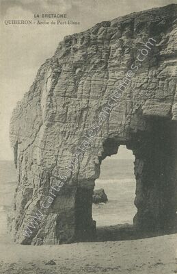 Carte postale ancienne Arche de Port-Blanc — Quiberon (Morbihan)
