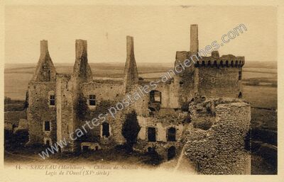 Carte postale ancienne Château de Suscinio, Logis de l'Ouest — Sarzeau (Morbihan)