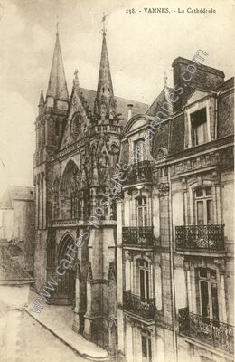 Carte postale ancienne La Cathédrale — Vannes (Morbihan)