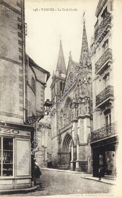 Carte postale ancienne La Cathédrale — Vannes (Morbihan)
