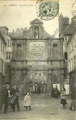 Carte postale ancienne Porte St-Vincent — Vannes (Morbihan)