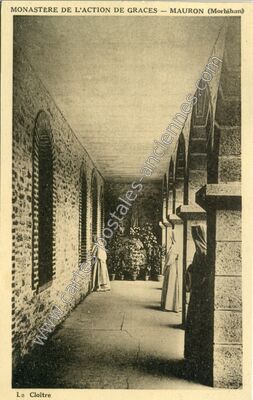 Carte postale ancienne Monastère de l'Action de Grâces — Mauron (Morbihan)